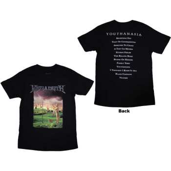 Mercancía Megadeth: Megadeth Unisex T-shirt: Youthanasia Tracklist (back Print) (small) S