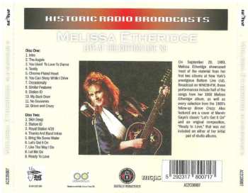 CD Melissa Etheridge: Live At The Bottom Line '89