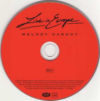 2CD Melody Gardot: Live In Europe