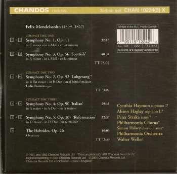 3CD/Caja Philharmonia Chorus:  Symphonies