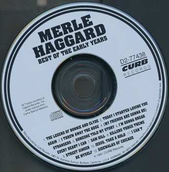 CD Merle Haggard: Best Of The Early Years