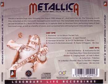 2CD Metallica: Live: Reunion Arena, Dallas, TX, 5 Feb 89