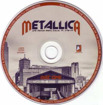 2CD Metallica: Live: Reunion Arena, Dallas, TX, 5 Feb 89