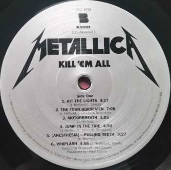 LP Metallica: Kill 'Em All