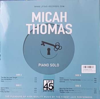 2LP Micah Thomas: Piano Solo NUM | LTD