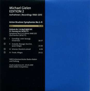 10CD/Caja Anton Bruckner: Symphonies No.1-9, Michael Gielen Edition Vol. 2 1968-2013