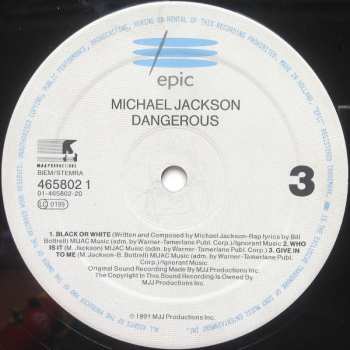 2LP Michael Jackson: Dangerous