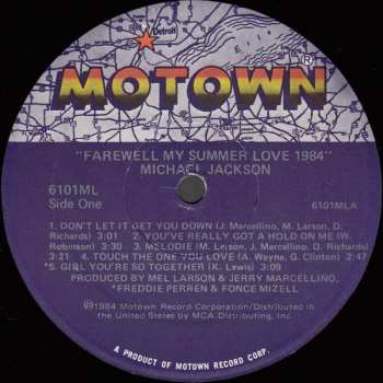 LP Michael Jackson: Farewell My Summer Love 1984