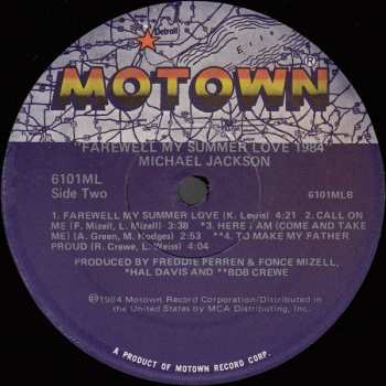 LP Michael Jackson: Farewell My Summer Love 1984