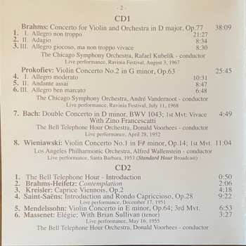 3CD/Caja Michael Rabin: Collection Vol.2 . Violin Concertos (Live Performances)