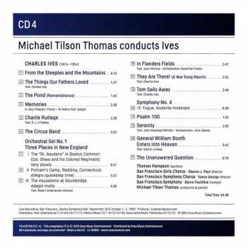 4CD/Caja The Chicago Symphony Orchestra: Michael Tilson Thomas Conducts Ives