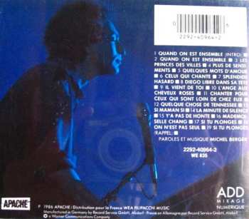 CD Michel Berger: Au Zenith