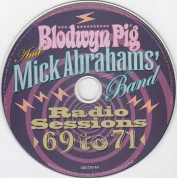 CD Blodwyn Pig: Radio Sessions 69 To 71