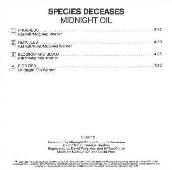 CD Midnight Oil: Species Deceases