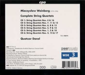 6CD/Caja Mieczysław Weinberg: Complete String Quartets