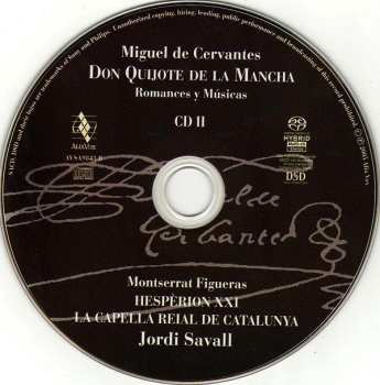 2SACD Jordi Savall: Don Quijote De La Mancha • Romances Y Músicas