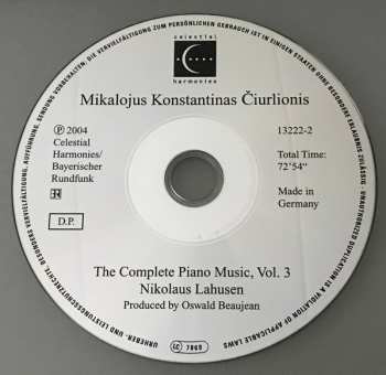 5CD/Caja Mikalojus Konstantinas Ciurlionis: The Complete Piano Music