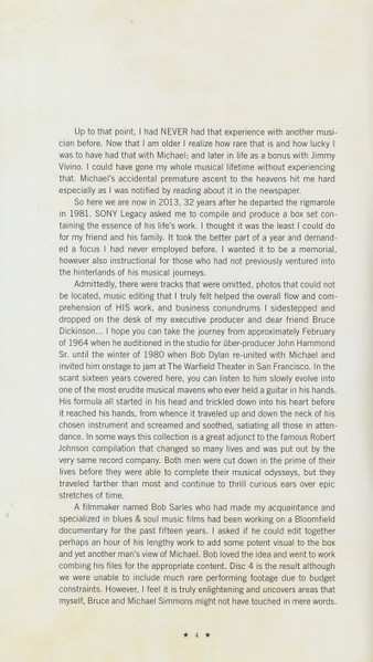 3CD/DVD/Caja Mike Bloomfield: From His Head To His Heart To His Hands