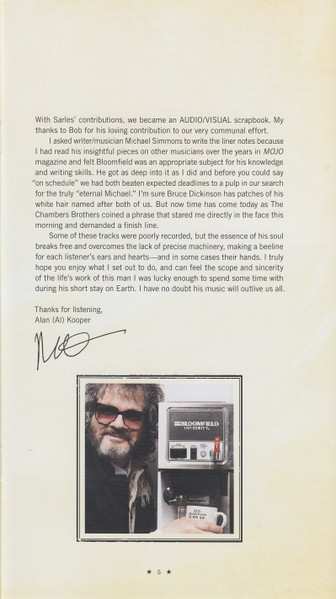 3CD/DVD/Caja Mike Bloomfield: From His Head To His Heart To His Hands