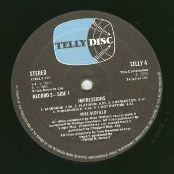 2LP Mike Oldfield: Impressions