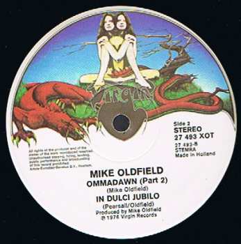 LP Mike Oldfield: Ommadawn Featuring "In Dulci Jubilo"