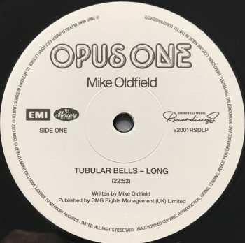 LP Mike Oldfield: Opus One LTD
