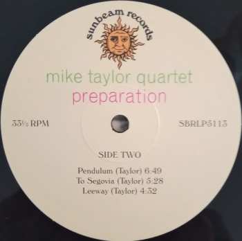 LP Mike Taylor Quartet: Preparation LTD
