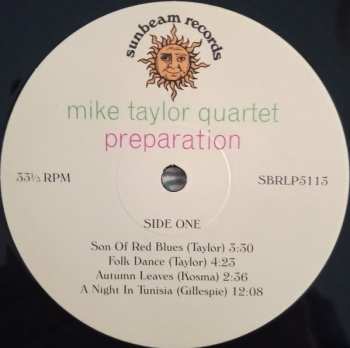 LP Mike Taylor Quartet: Preparation LTD