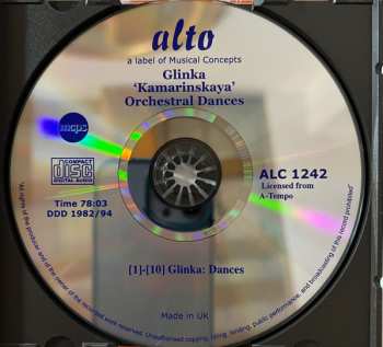 CD Mikhail Ivanovich Glinka: Orchestral Dances/Kamarinskaya 