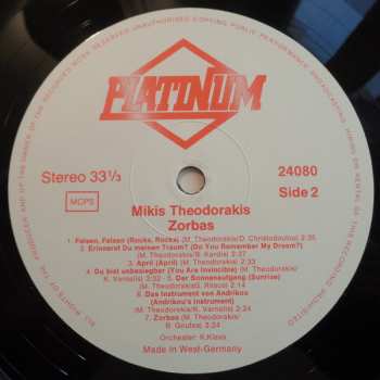 3LP/Caja Mikis Theodorakis: Zorbas