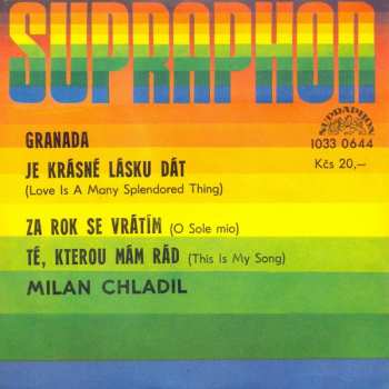 Album Milan Chladil: Granada / Je Krásné Lásku Dát / Za Rok Se Vrátím / Té Kterou Mám Rád