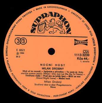 LP Milan Drobný: Noční Host