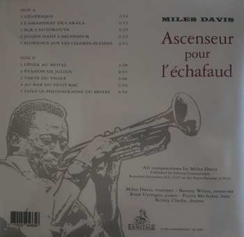 LP Miles Davis: Ascenseur Pour L'Échafaud (Lift To The Scaffold) CLR