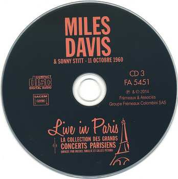 4CD Miles Davis: Live In Paris - 21 Mars / 11 Oct. 1960