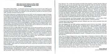 4CD Miles Davis: Live In Paris - 21 Mars / 11 Oct. 1960