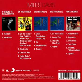 5CD/Caja Miles Davis: Original Album Classics 