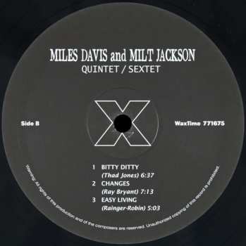 LP Miles Davis: Quintet / Sextet