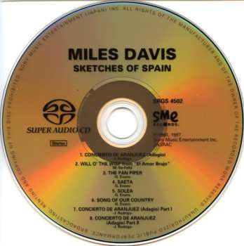 SACD Miles Davis: Sketches Of Spain = スケッチ・オブ・スペイン＋３ DIGI