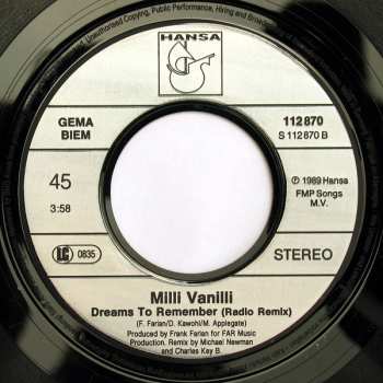 SP Milli Vanilli: All Or Nothing (The U.S. Remix)