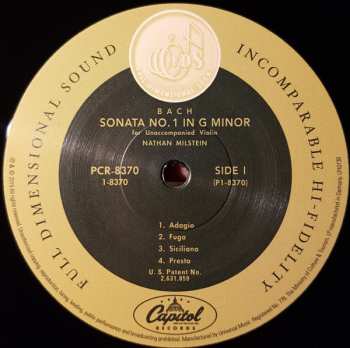 3LP/Caja Johann Sebastian Bach: Partitas And Sonatas For Unaccompanied Violin