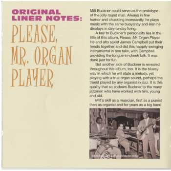 CD Milt Buckner: Please, Mr. Organ Player+ Send Me Softly