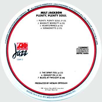 CD Milt Jackson: Plenty, Plenty Soul