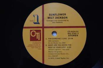 LP Milt Jackson: Sunflower LTD