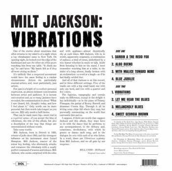 LP Milt Jackson: Vibrations DLX