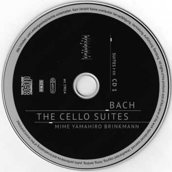 2CD Mime Yamahiro Brinkmann: Bach: The Cello Suites