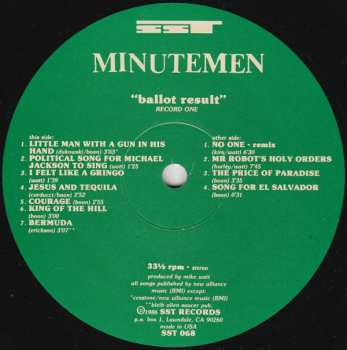 2LP Minutemen: Ballot Result