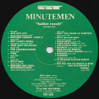 2LP Minutemen: Ballot Result
