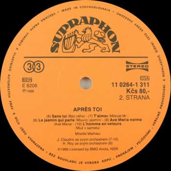 LP Mireille Mathieu: Après Toi