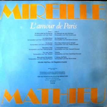 LP Mireille Mathieu: L'Amour De Paris