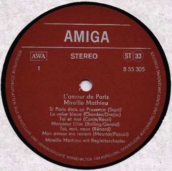 LP Mireille Mathieu: L'Amour De Paris